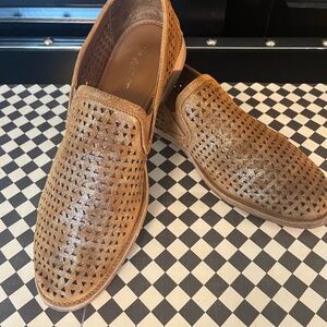 TRASK Ali Perforated Metallic Loafer 9.5